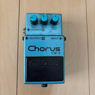 USED BOSS CE-3 Chorus Guitar Chorus Effect Pedal ACA Adapter Compatible