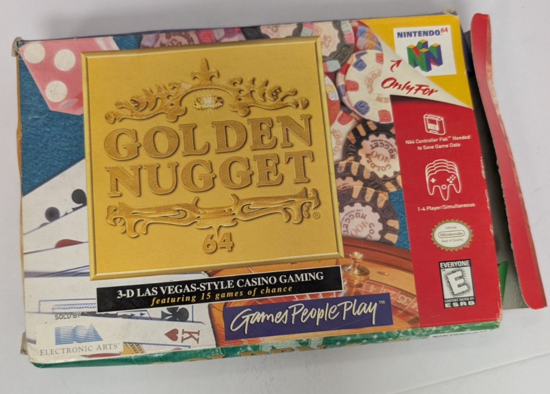 Golden Nugget Nintendo 64 N64 Complete In Box 1996