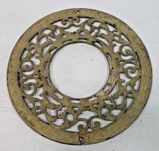 cast iron grate round 15 1/4" vintage