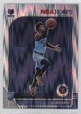 2019 Panini NBA Hoops Premium Stock Rookie Variation Flash Prizm Ja Morant 2b5