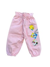 Vintage 1993 Easter Looney Tunes Girls Pink Pants DEADSTOCK NEW Sz 2T Rare