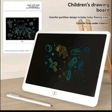 Kids Writing Board 16" Large LCD Erasable Graffiti Screen Portable Color Design