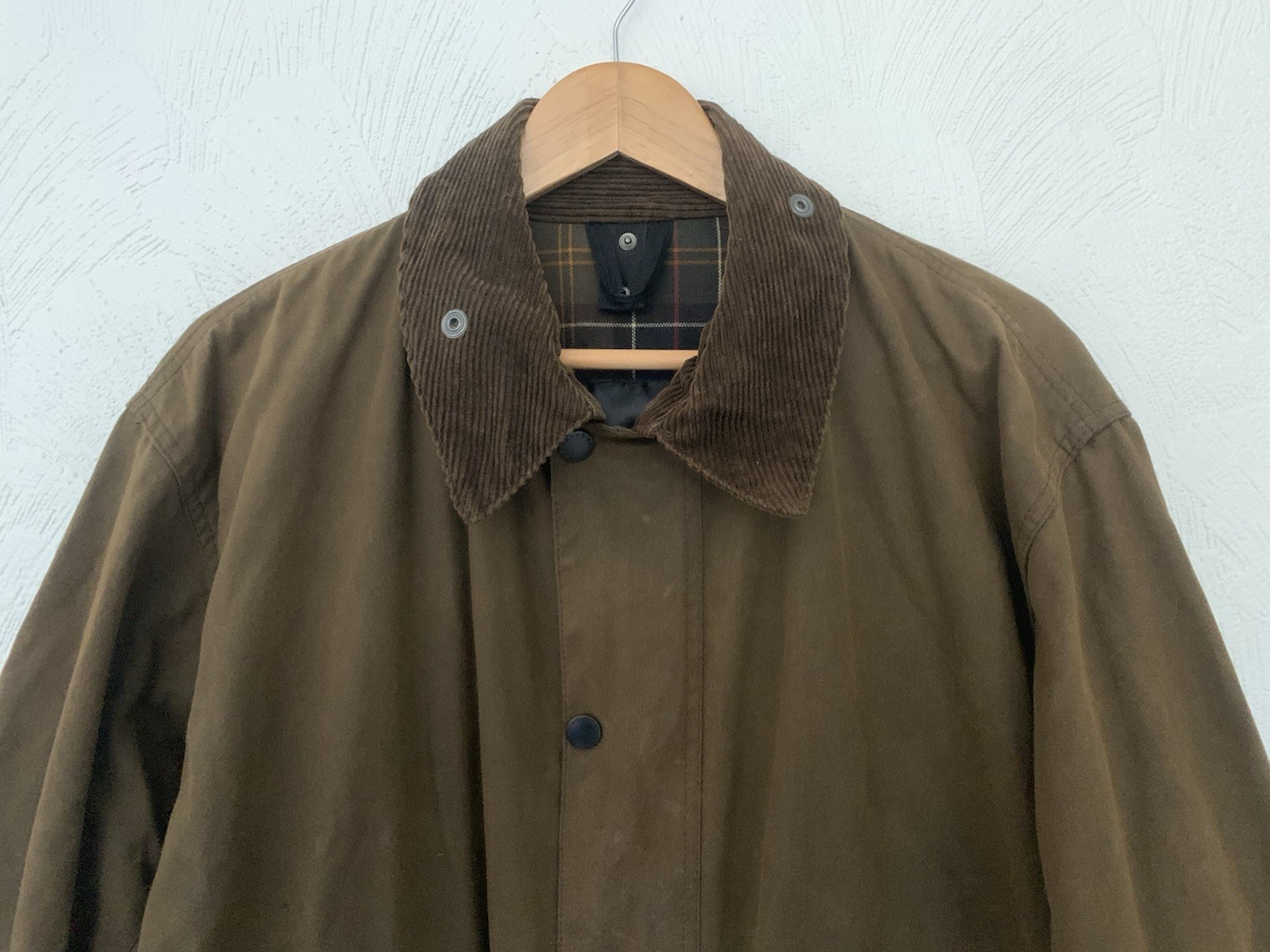 BARBOUR vintage Y2K Northumbria brown waxed cotton waterproof jacket C48 3XL image 2