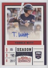 2017 Panini Elite Extra Edition USA Baseball Tanner Witt #USAT-TW Auto 9pd