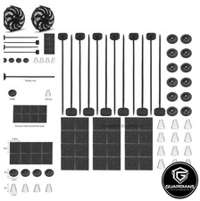 Radiator Fan Mounting Kit Nylon 4 Springs 8 Foam Pads Electric Cooling Fan