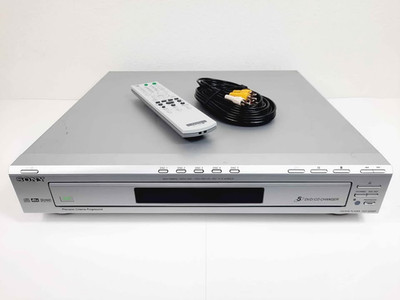 Sony DVP-NC60P 5-Disc DVD/CD Changer With Remote & RCA Cord, Tested Working