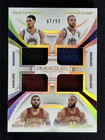 2024-25 Immaculate Stephen Curry/LeBron James/Thompson/Irving Quad Mem Patch /99