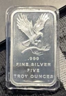5 OZ SILVER BAR SEALED VERY NICE CONDITION 'MULE & MINOR' 'R' MARK FREE SHIPPING
