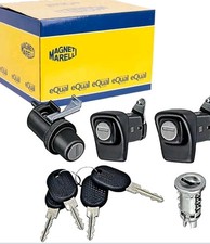 FIAT PANDA 141 KIT SERRATURE COMPLETO PORTE COFANO POST. ACCENSIONE CON CHIAVI