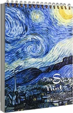 A4 Sketch Book, 8.27 x 11.4 inch Art Sketchbook for Drawing Pads, starry sky 