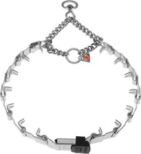 Herm Sprenger NeckTech Stainless Steel Dog Prong Collar with ClicLock Buckle 25"