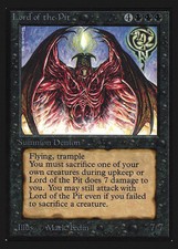 Lord of the Pit Collectors' Edition International NM Black Rare CARD ABUGames
