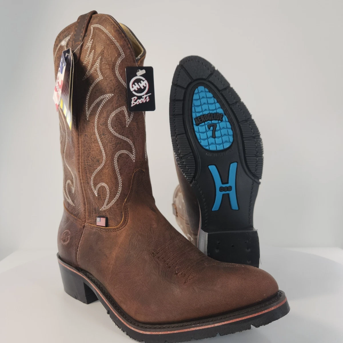 Double-H Roughout 10.5D Double H Barry 4008 - Chester Boot Shop main image 2