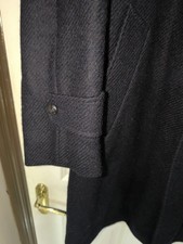 Vintage West Germany Odermark Men Navy Wool  Button Coat size 42 Reg( 70's/80's)