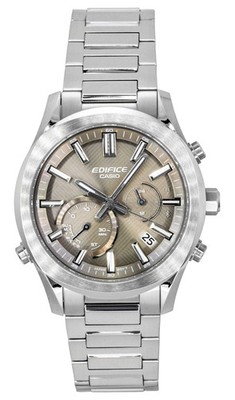 Casio Edifice Chronograph Brown Dial Solar 100M Men's Watch EQB-1300D-5A
