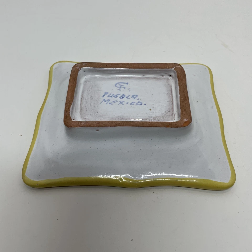 Plato de baratija de cerámica Casa Guevara Puebla México Uriarte Talavera  Foto 4 de 4