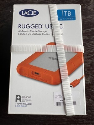 LaCie Rugged USB-C Festplatte mit 1 TB Speicherplatz / N E U /  + Garantie