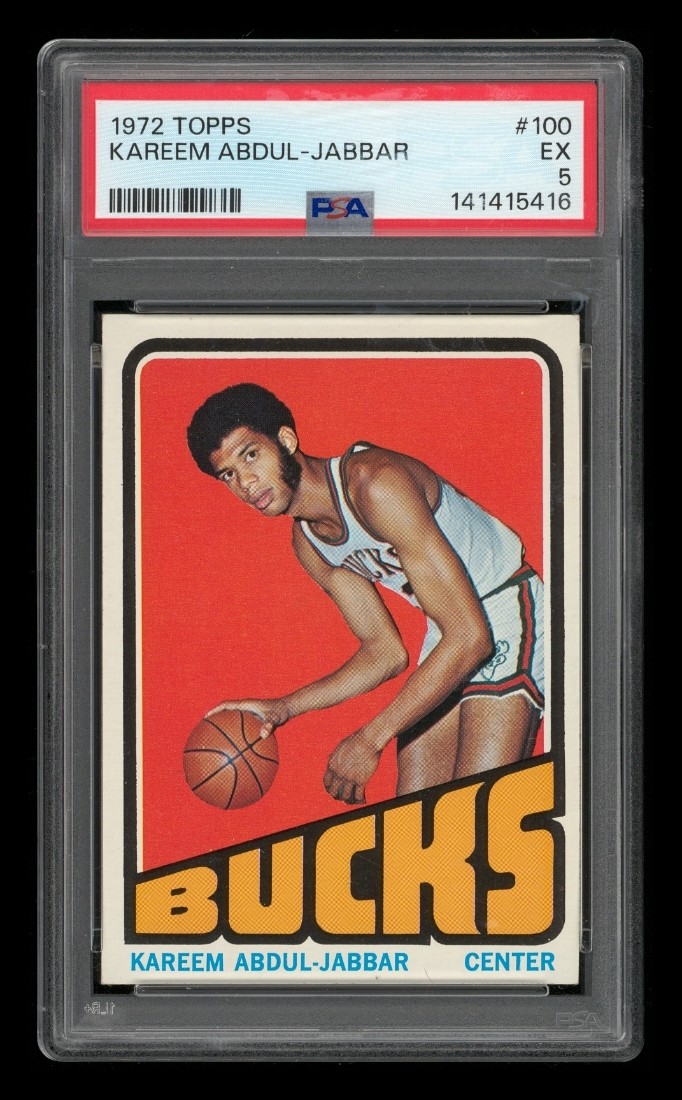1972 Topps Kareem Abdul-Jabbar #100 PSA 5 view 1