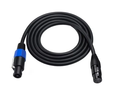 SPEAKON AUF XLR KABEL AUDIO BUCHSE FÜR BEHRINGER NX6000D ENDSTUFE VERSTÄRKER - Bild 1 von 3