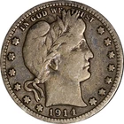 1914-D Barber Quarter