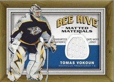 2006-07 Beehive Matted Materials #MMTV Tomas Vokoun Jersey (white) - HKY