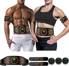 ABS Stimulator, Ab Machine, Abdominal Toning Belt Muscle Toner Fitness Black 