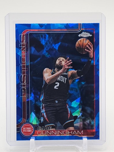 CADE CUNNINGHAM 2025-26 TOPPS CHROME BASKETBALL SAPPHIRE #6 PISTONS Q5759