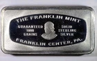 1971 Tracy Collns B&T SLC,  1000 Grains Solid Sterling Silver Bar