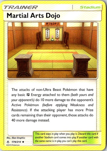 Martial Arts Dojo Pokemon Unbroken Bonds 179/214 LP