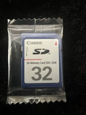 Genuine Canon  32MB SD Card SDC-32M - NEW in ...