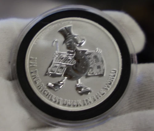 2022 Scrooge McDuck Richest Duck Coin 1 Troy Oz .999 Fine