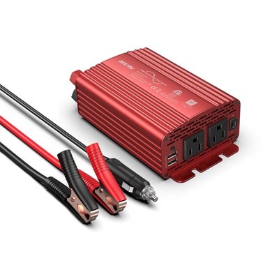 Power Inverter 300W Pure Sine Wave DC 12V AC 110V USB BESTEK 300Watt Plug Dual