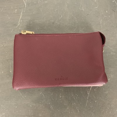 Kedzie Eclipse Convertible Wallet Crossbody Pouch Burgundy Pink Two-Tone