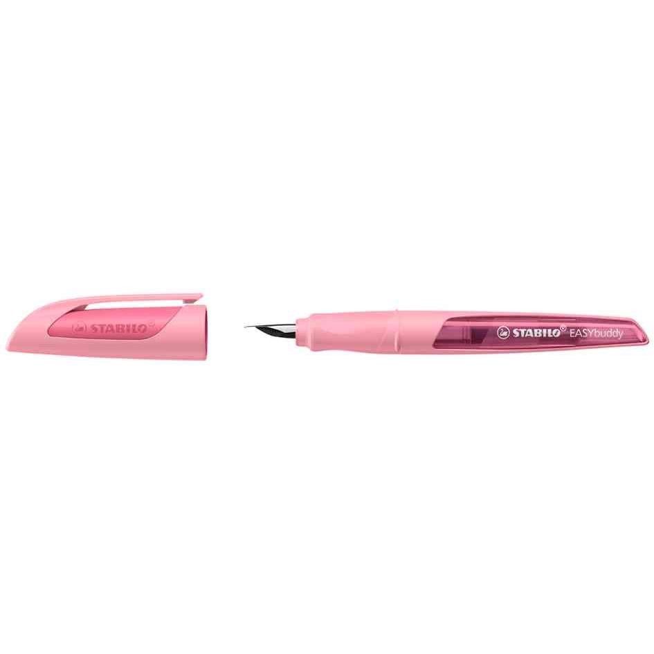 Stylo plume STABILO rose pour droitier évite la fatigue