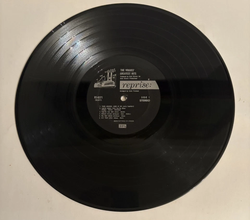 The Vogues Greatest Hits Vinyl LP Reprise 1969 Five O'Clock World Best Of - Image 3 of 4