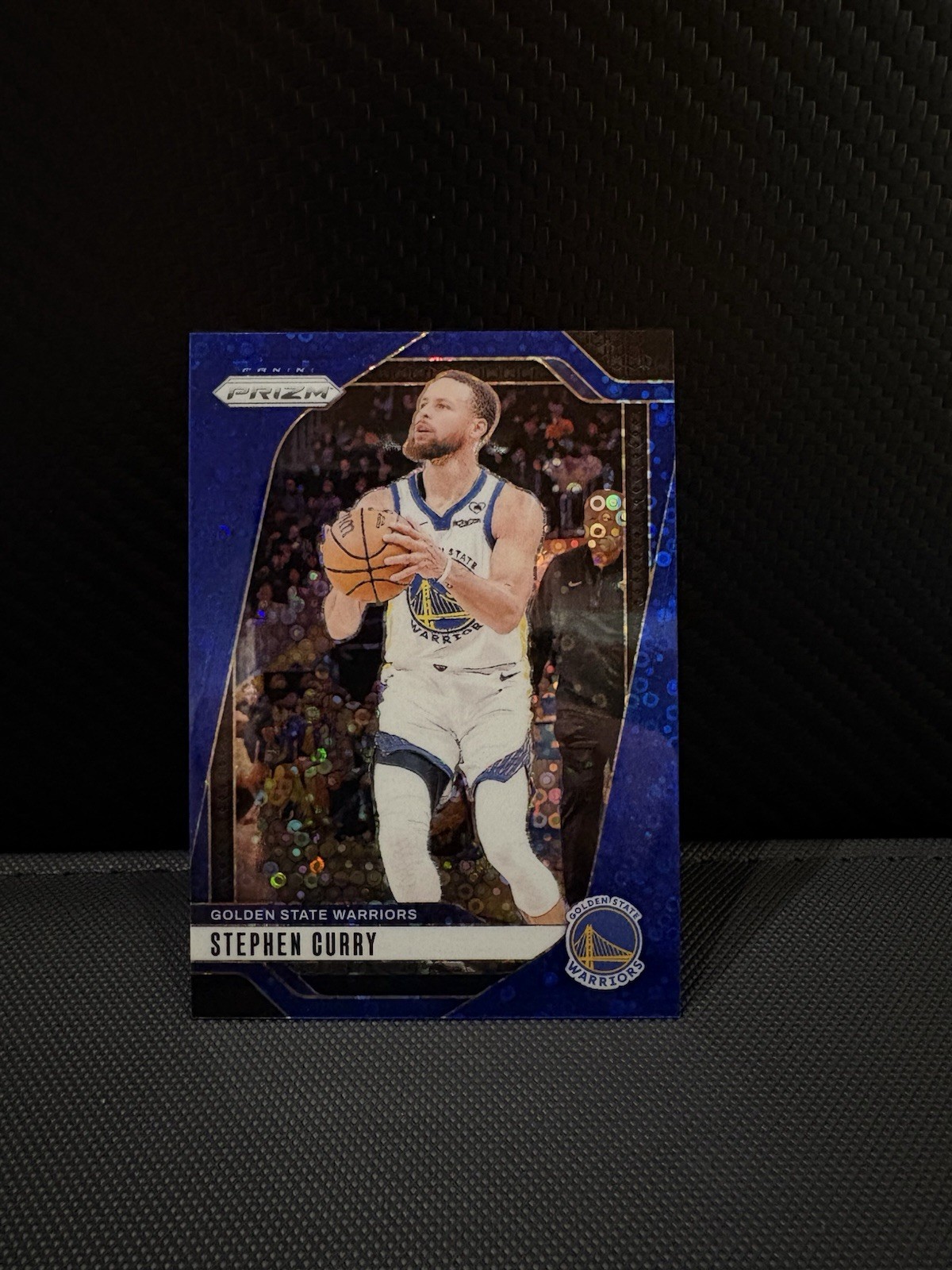 2024-25 Panini Prizm Stephen Curry #134 Fast Break Blue Prizm /150