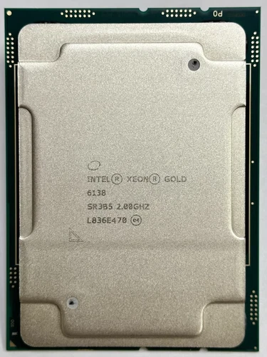 Intel Xeon Gold 6138 cpu processor 20 cores 2GHZ 40 threads FCLGA3647