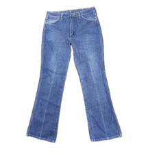 Mens 70s Wrangler Jeans Great Condition Size 36x32 Slim Fit Flare Cowboy Cut