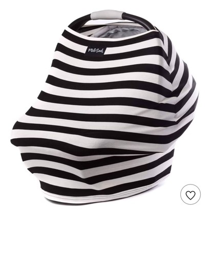 Milk Snob Nursing Car Seat Cover Shopping Cart Protector Stretchy Functional...