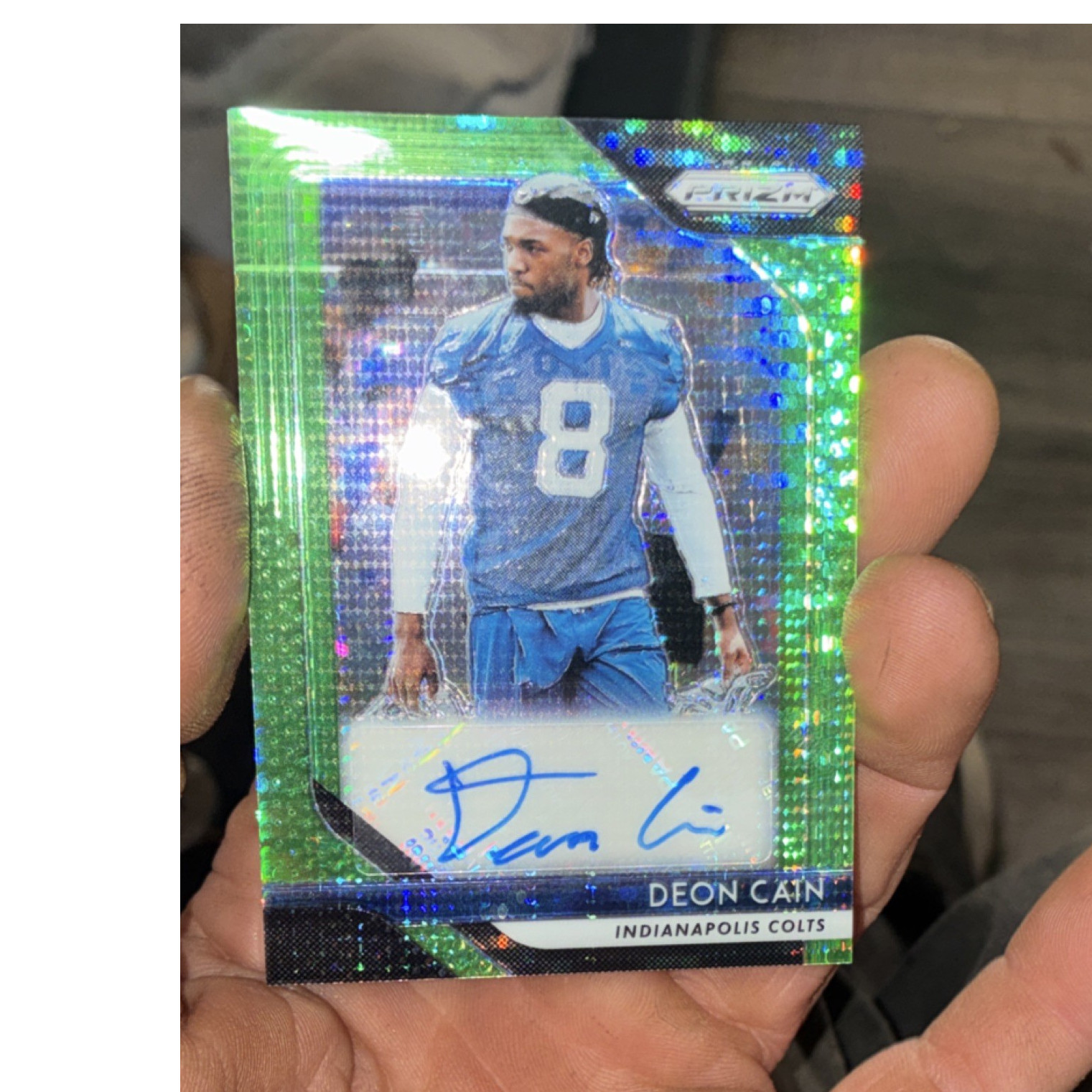 Deon Cain Panini Prizm Rookie Autographs #DCA Base