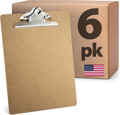 #ad #ad Recycled Wood Clipboards 6 Inch Clip 6 Pack Clipboards Letter Size 9 X 12.5 $30.89