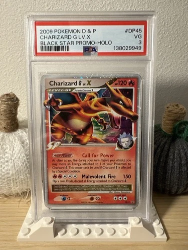 Charizard G LV.X DP45 Diamond and Pearl Promo Holo, PSA 3 “Very Good”