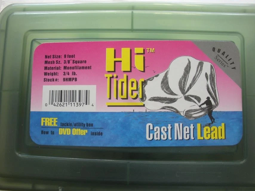 Литая сетка Betts 9HMPB Hi Tider 3/8 дюйма в коробке вес свинца радиус 9 футов - Изображение 2 из 4