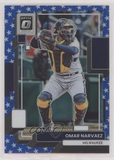 2022 Panini Donruss Optic Spirit of '76 Prizm 56/76 Omar Narvaez #124 8x7