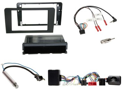 Einbauset Lenkradadapter DIN Autoradio für Audi A3 Symphony Aktivsystem ISO 8P 0