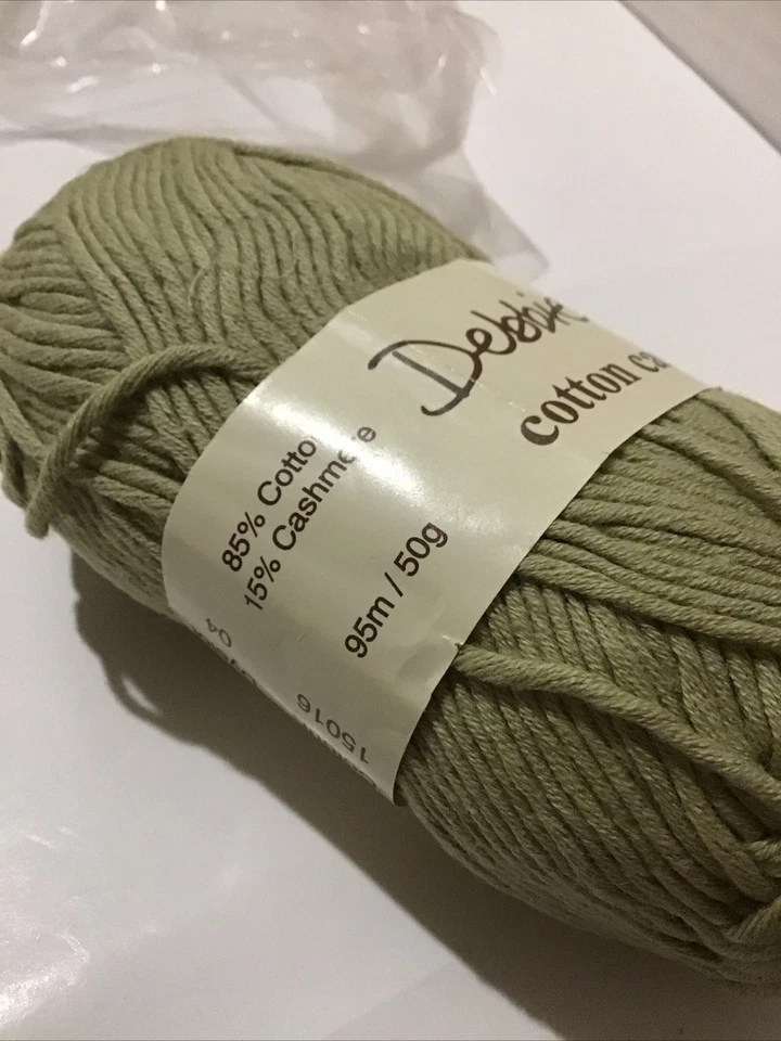 Debbie Bliss Cotton Cashmere Yarn 1 Sage Green #15016 - Image 2 of 3