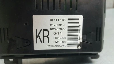 13111165 écran multifunction OPEL ASTRA H 1.7 CDTI L48 2004 2550599 - Photo 1/4