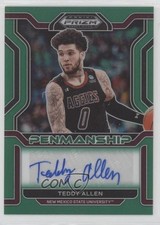 2022-23 Panini Prizm Draft Picks College Penmanship Green Teddy Allen Auto 18l6