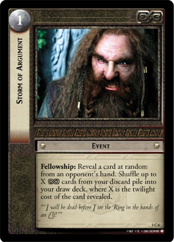 Storm of Argument - Foil Mint/Near Mint LOTR: Realms of the Elf-Lords (Foil)