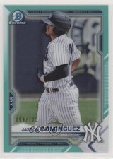 2021 Bowman Chrome Prospects Aqua Refractor 99/125 Jasson Dominguez #BCP-13 uk2